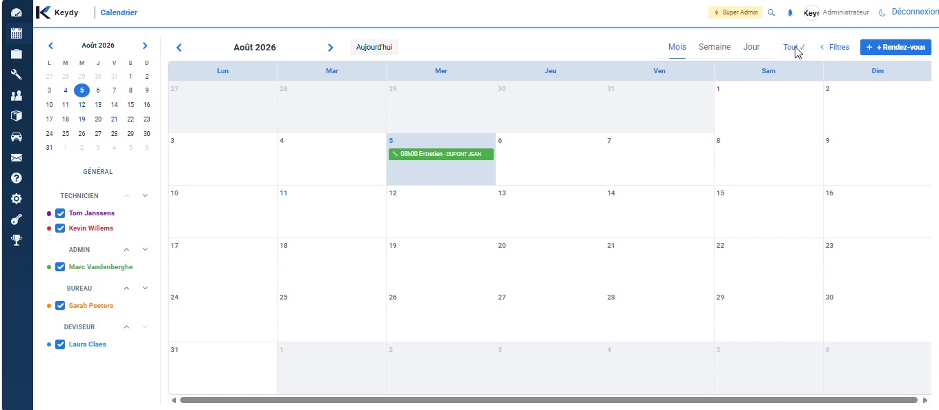 Planning Keydy